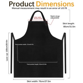 Boyigog Cooking Aprons for Men with Pockets, Funny Cooking Adjustable Aprons, Cooking Gifts for Men Father Friends, Home Kitchen, Birthday Party, BBQ Grilling, Outdoor Cooking Apron (Black B)