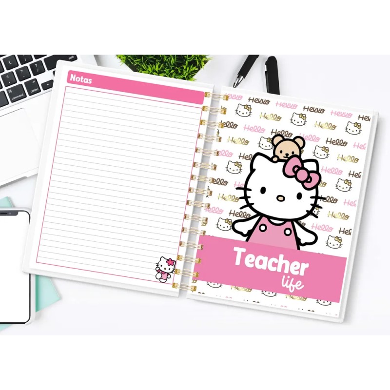 Agenda Escolar Para Maestra / Docente Kitty