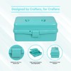Everything Mary 3-Layer Storage Box, Aqua - Foldable & Portable