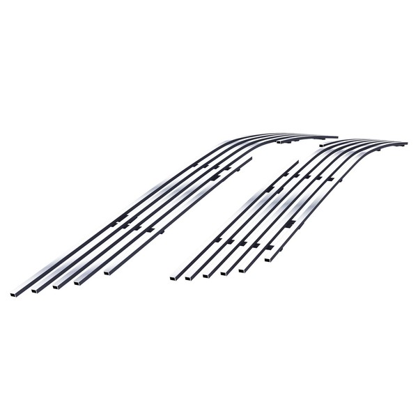 APS Premium Stainless Steel Chrome Polished 8x6 Horizontal Billet Grille