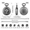 Mini DND Dice Set with Steampunk Monk (Fist) Pocket Watch
