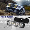 8-Pack 6 LED Amber Strobe Lights Vehicles Trucks Emergency Strobe