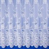 Maple Textiles Canterbury White Net Curtain Flowers Floral Pattern Sold