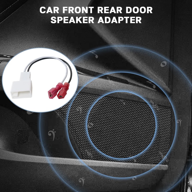 Fiegromech 4PCS Speaker Harness Adapter Compatible with Toyota Camry Corolla
