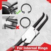 LEONTOOL 13-Inch Snap Ring Plier Heavy Duty Internal Circlip Pliers