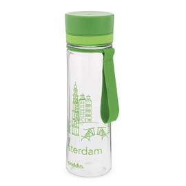 Aladdin AVEO Drinking Bottle Made from Tritan Plastic, 0.6 Litres, Leak-Proof, Clear, Water Bottle, Bicycles Bottle