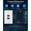 HDMI 2.1 Wall Plate(2 Port), ELECTOP 8K HDMI Wall Outlet