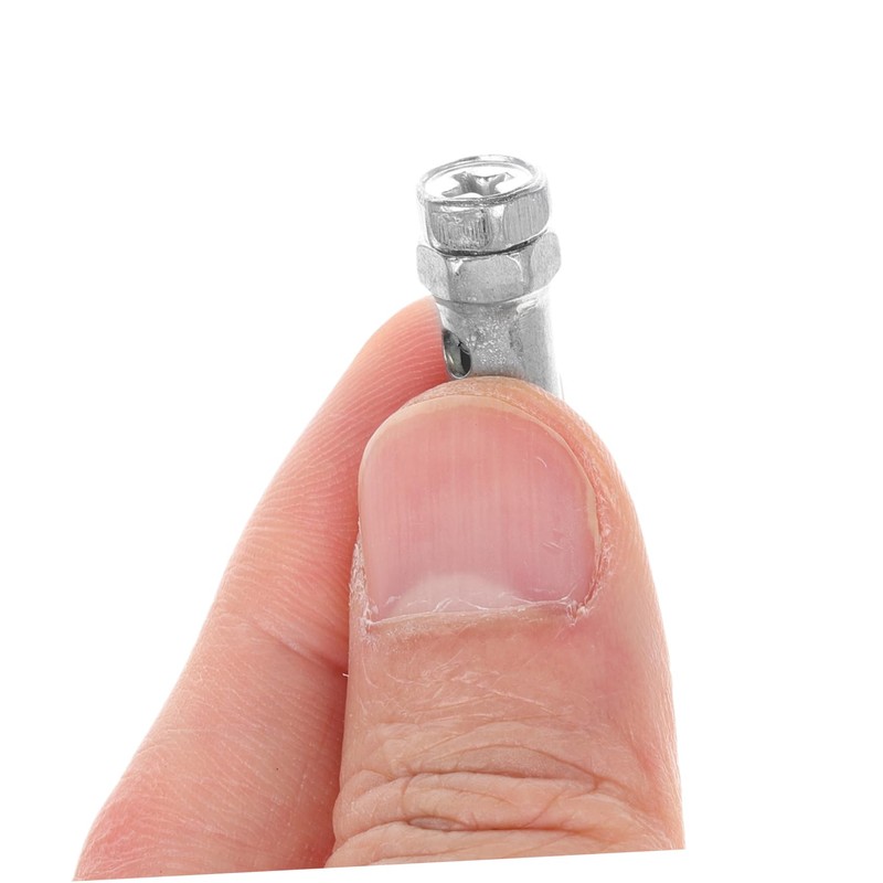 Ciieeo 10pcs Throttle Cable Ends Brake Cable Crimp Stops for