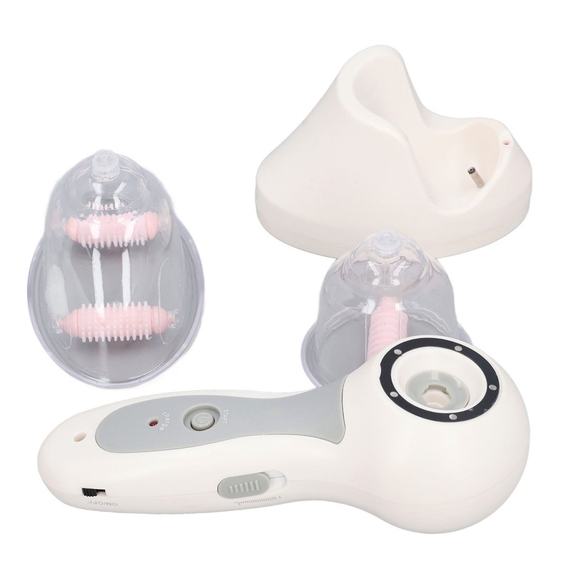 Handheld Chest Vacuum Massager Promote Vibration Improve Elasticity Electric Chest