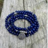 Unbranded 108 Mala Beads Prayer Lapis Lazuli Necklace Multi Strands