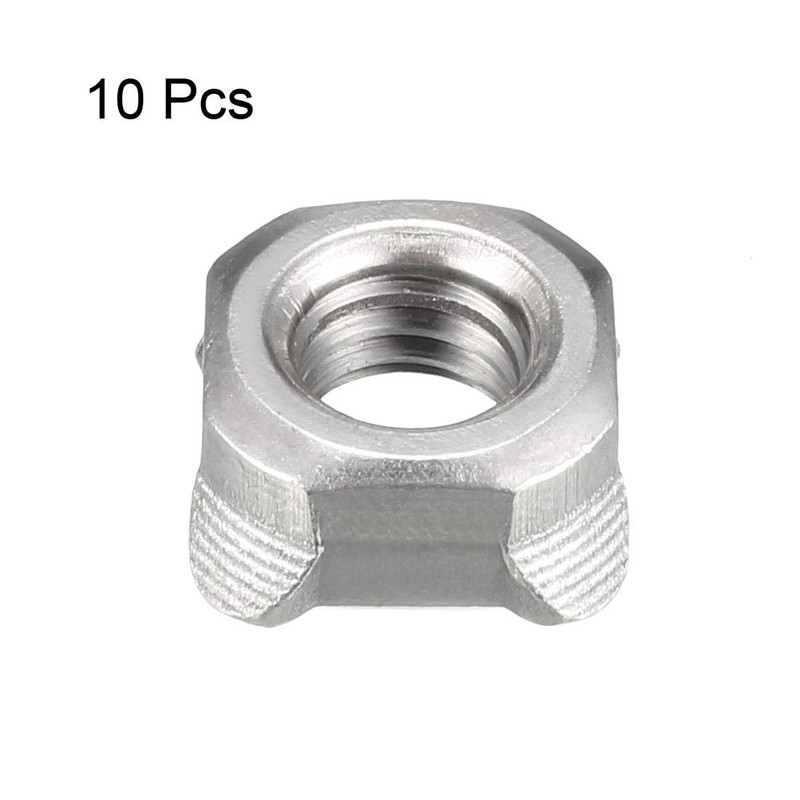 uxcell Weld Nuts,M8 Square UNC Coarse Carbon Steel Machine Screw