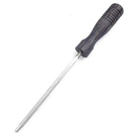 12-Inch Knife Sharpening Rod –Super Fine Honing Steel with Dark Brown Ergonomic Handle – Blade Maintenance Tool for Kitchen, Hunting, and Chef Knives – Durable, Compact & Easy to Clean Knife Sharpener