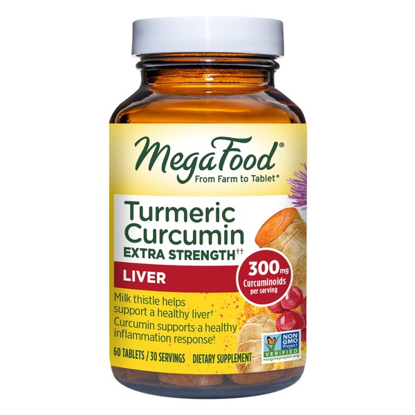 MegaFood Turmeric Curcumin Extra Strength -Supplement to support Liver Health