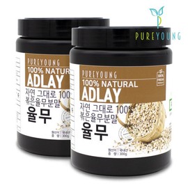 Pure Young Domestic Roasted Yulmu Powder 300g+300g Roasted Yulmu Powder / 퓨어영 국산 볶은 율무분말 300g+300g 볶은율무가루