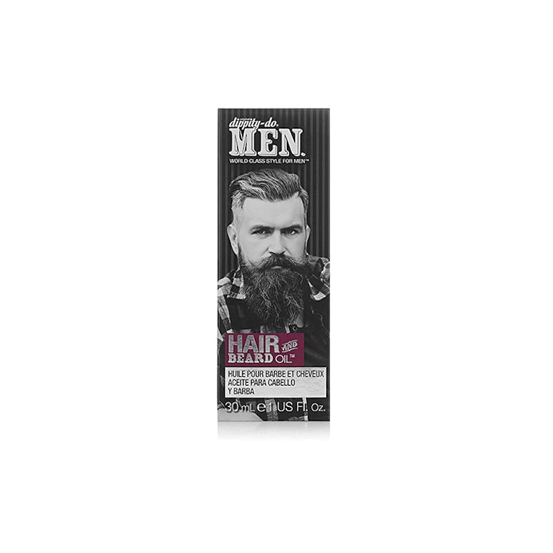 Dippity-do Men Aceite Para Barba Y Cabello Elixir Natural