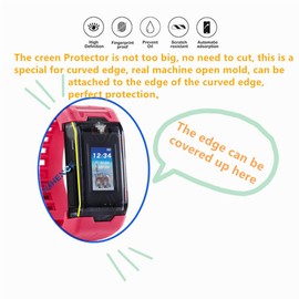 MIHENCE Compatible for Bandai Vital Bracelet BE Screen Protector, HD Premium Real Screen Protector for Vital Bracelet BE [ 3PCS ] [ TPU ]