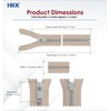 HKK Metal Separating Zipper #5, 28 Inch, 5PCS, Zipper Repair