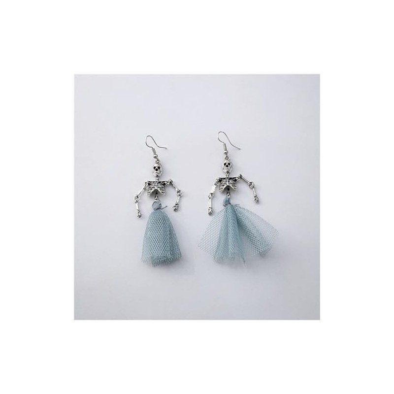 JOYAGIFT - arete de esqueleto de Halloween, diseño de calavera