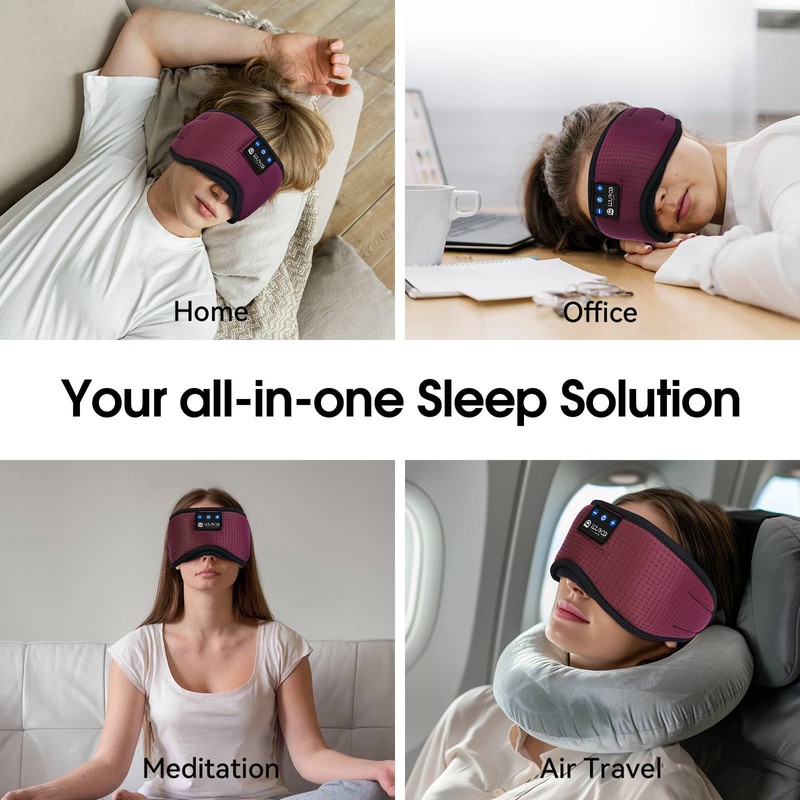 LOVE EYE Sleeping Mask, Side Sleeper, Sleeping Mask with Headphones,