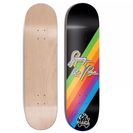 Be happy Skateboards RARE “STUNNING & BRAVE” SKATEBOARD DECK - PRIDE INSPIRED By BHS +FREE GRIPTAPE