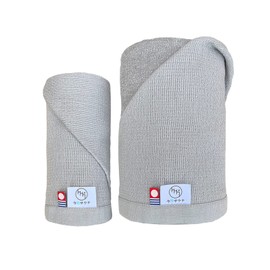 Imabari Sauna Towel, Imabari Towel, Face Towel, Bath Towel, Set of 2, Large Size, Washable, Public Bath, Quick Drying, Made in Japan, Gray