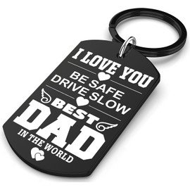 Allpeak Dad Gifts, Gifts for Dad - Cute Fahter Keyring Dad Birthday Gifts, Daddy Birthday Gifts, Step Dad Gifts, Presents for Dad, Stepdad Gifts, Dad Christmas Xmas Gifts, Christmas Xmas Gifts for Dad