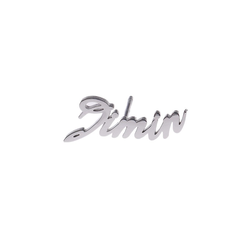 Jimin Roma Small Earrings Binaural 2 Pieces Name Design Accessories