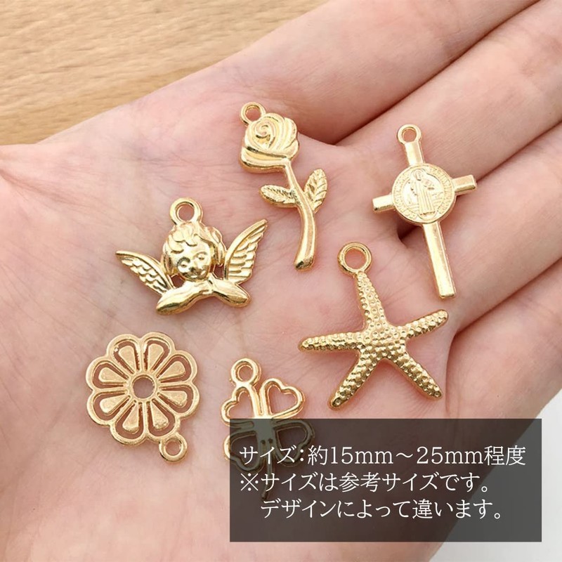HappyHome Charm Parts, Pendant Top, Accessory Parts, 100 Pieces, KC