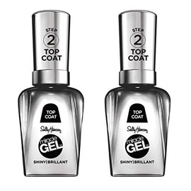 Sally Hansen Miracle Gel™, Clear Top Coat 101, Long Lasting, Gel-Like Formula, No UV Lamp Needed, Clear Nail Polish