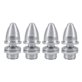 RuiLing 4pcs 3.0mmxM5 RC Airplane CW Propeller Adaptor Model Airplane Electric Aircraft DIY Parts Aluminum Bullet Airplane Spinner for 3.0mm Shaft Motor