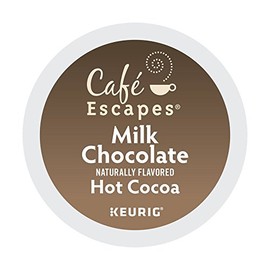 Cafe Escapes Milk Chocolate Hot Cocoa 48 K-Cups for Keurig Brewers