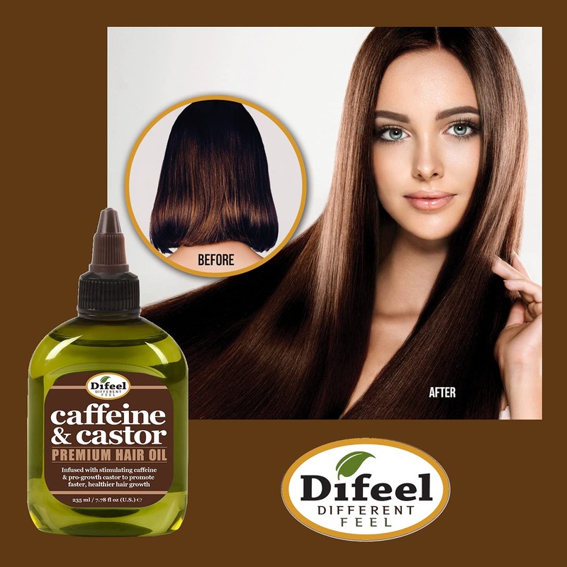 Difeel Caffeine & Castor Premium Hair Oil for Faster Hair