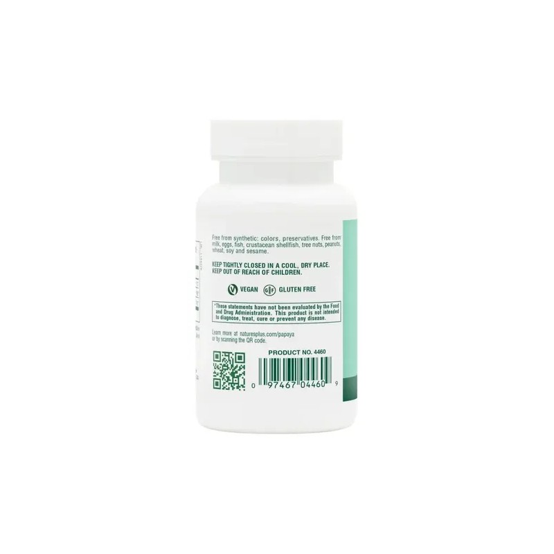 Naturesplus Enzimas De Papaya Con Papain 6 Mg Tabletas 180
