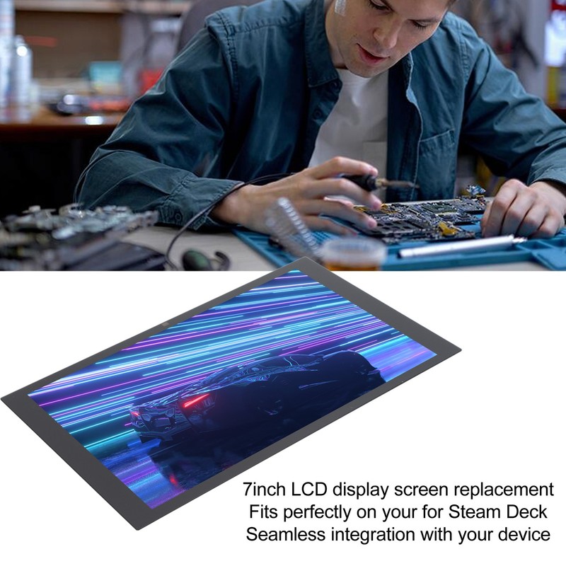 7inch LCD Display Screen Replacement for Steam Deck Perfect Fit