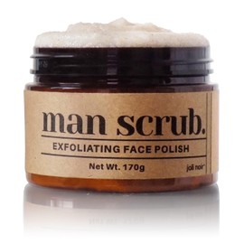 Joli Noir - Face Scrub For Men - Walnut Exfoliating Face Sugar Scrub - Walnut Powder, Pumice, Sugar - For Oily Acne Prone Skin Types