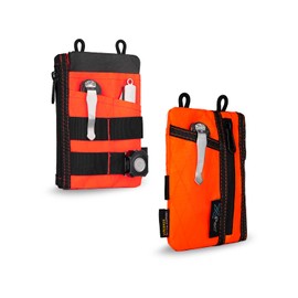 VIPERADE VE18N X-Pac EDC Pouch Tool Organizer, Multifunction Small Tools Pouch with 6 Pockets, EDC Organizer Pouch for Men, Slim Multitools Pocket Organizer for Everyday Carry-Orange