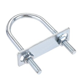 sourcing map 1 Set of M8 Round U-Bolts Shackle Bolts Steel 45 mm Inner Width 100 mm Length with Nut Frame and Fasteners