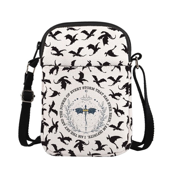 TSOTMO Dragon Rider Crossbody Purses Bag Dragons Dark Academia Reader