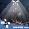 Aoretic LED Garage Lights 4 Pack -120W, 12000LM 6500K Led