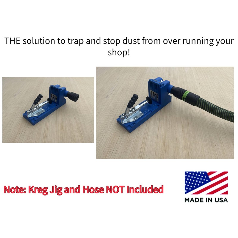 Hose Adapter for Kreg K4 Pocket Hole Jig (27mm)