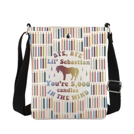 MBMSO Rec TV Show Crossbody Bag Rec TV Fandom Comedy Gift for Office Fan Bye Bye Lil Sebastian Rec TV Fandom Merchandise, Parks Tv Crossbody