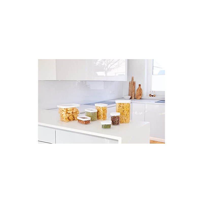 Emsa N11427 Optima 3-Piece Dry Storage Container Set, 0.45/1/1.6 Litres,