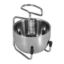 ZJchao Cuenco Afeitar 2 en 1, Juego de Afeitar de Hombre Kit Afeitar Barba Tazon de Jabón y Cepillo Stand de Acero Inoxidable Profesional Rasurar Barba Pelo Idea para Hombre