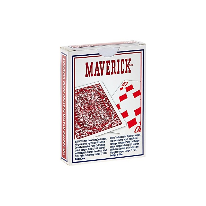 Maverick Standard Index Playing Cards, 1 CT (Colors May Vary)