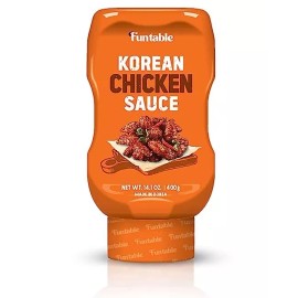 FUNTABLE KOREAN CHICKEN SAUCE - Sweet & Spicy Red 14.1 Ounce (Pack of 1)