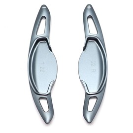 iJDMTOY JDM Style Gunmetal Grey Aluminum Larger Paddle Shifter Extension Compatible with Honda 2022-up Civic, 2023+ Accord, CR-V and Acura Integra