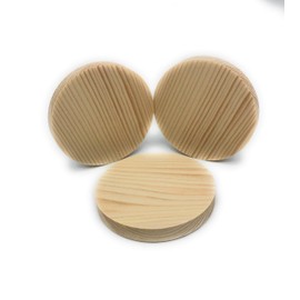 Cross Wooden Plates Diameter 70 mm Pack of 3