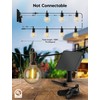 Minetom 158FT Solar String Lights Outdoor with Cable Ties and
