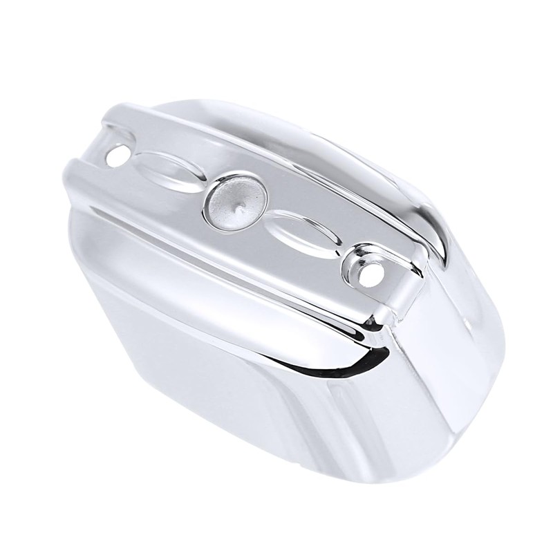 Chrome Aluminum Rear Brake Master Cylinder Cover For Harley 2000-2017