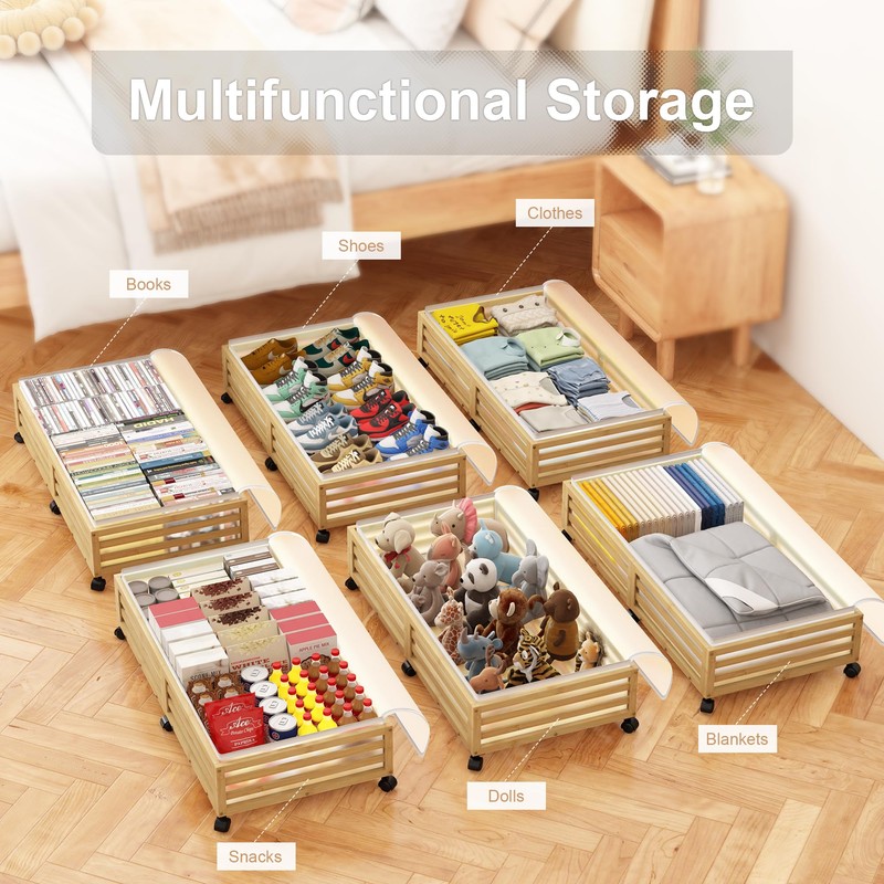 Wisuce Home Under Bed Storage Containers With Wheels - 2
